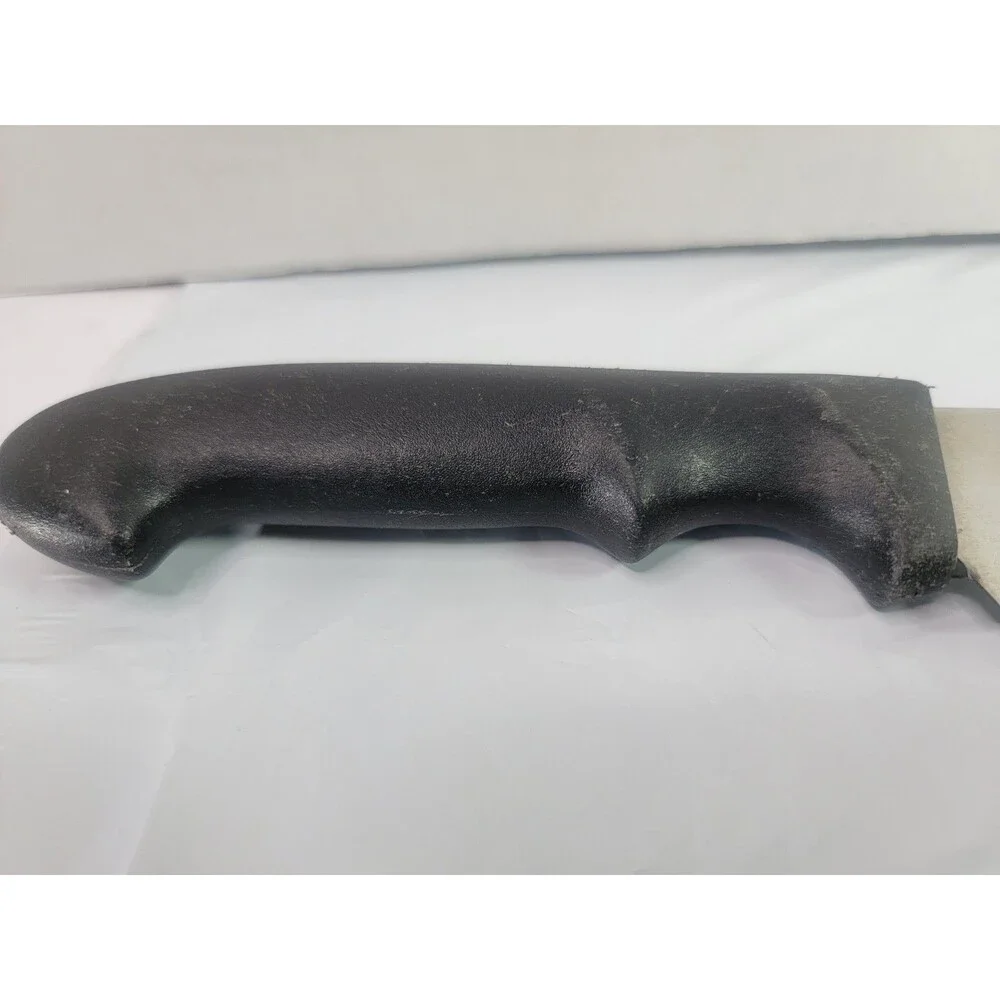 The Reinhart Collection Japan Stainless Steel Serrated Chef Knife Black Handle
